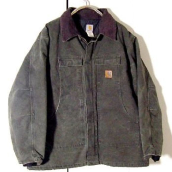 Vtg Carhartt Denim Corduroy Quilted Jacket Sz 3XL - Picture 8 of 8